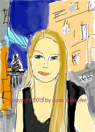 zeichnung von doris ch. zollikofer (dozo) original